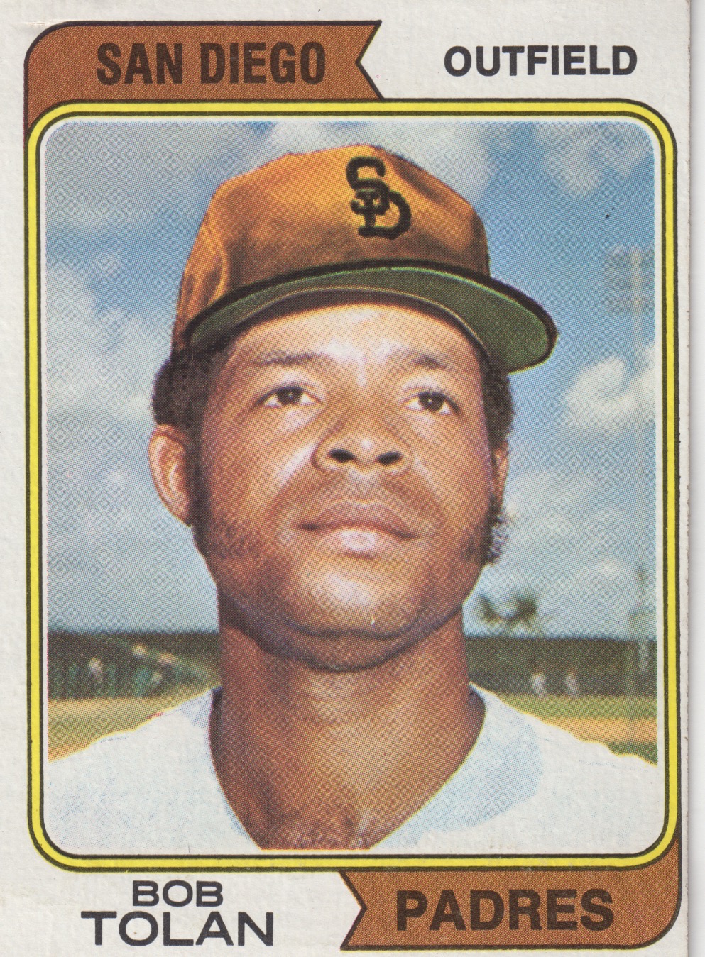 Traded to the Padres by the Reds after the 1973 season, Robert "Bobby" Tolan was a standout on the 1970 and 1972 Cincinnati Reds World Series teams.