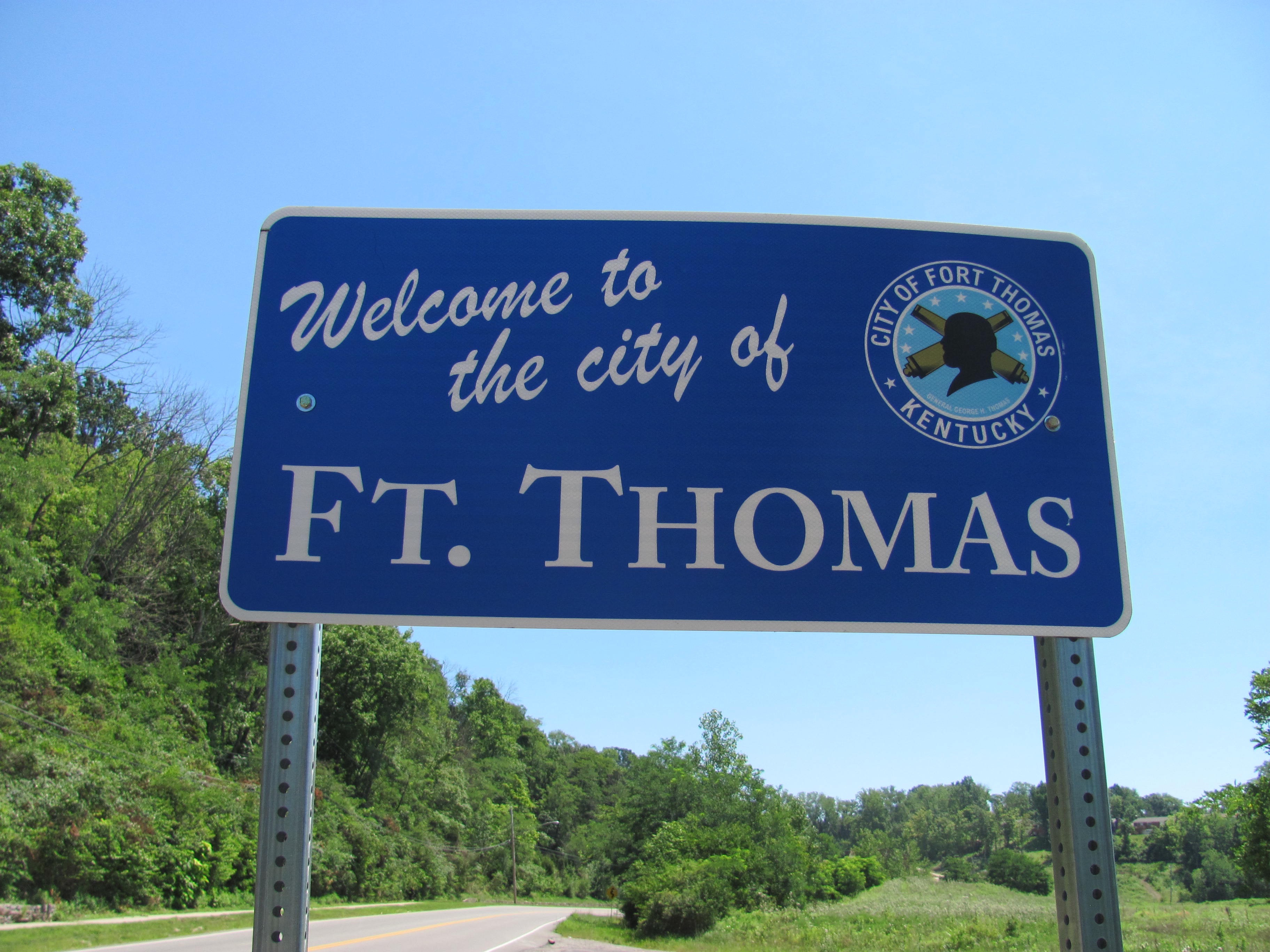 welcome to fort thomas ky !! photo by andy hemmer PR