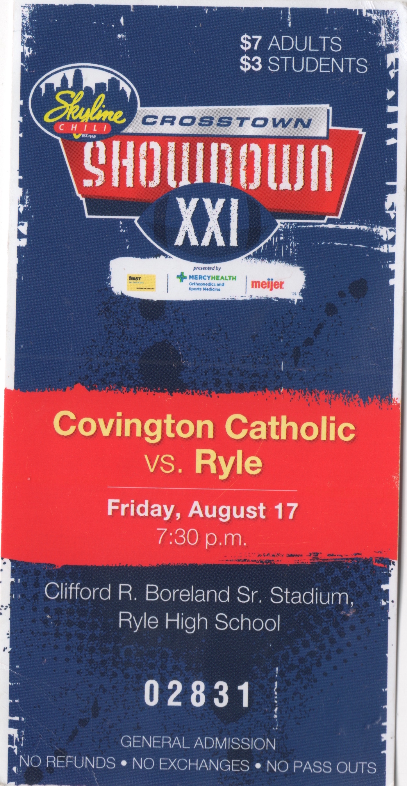 crosstown showdown stub